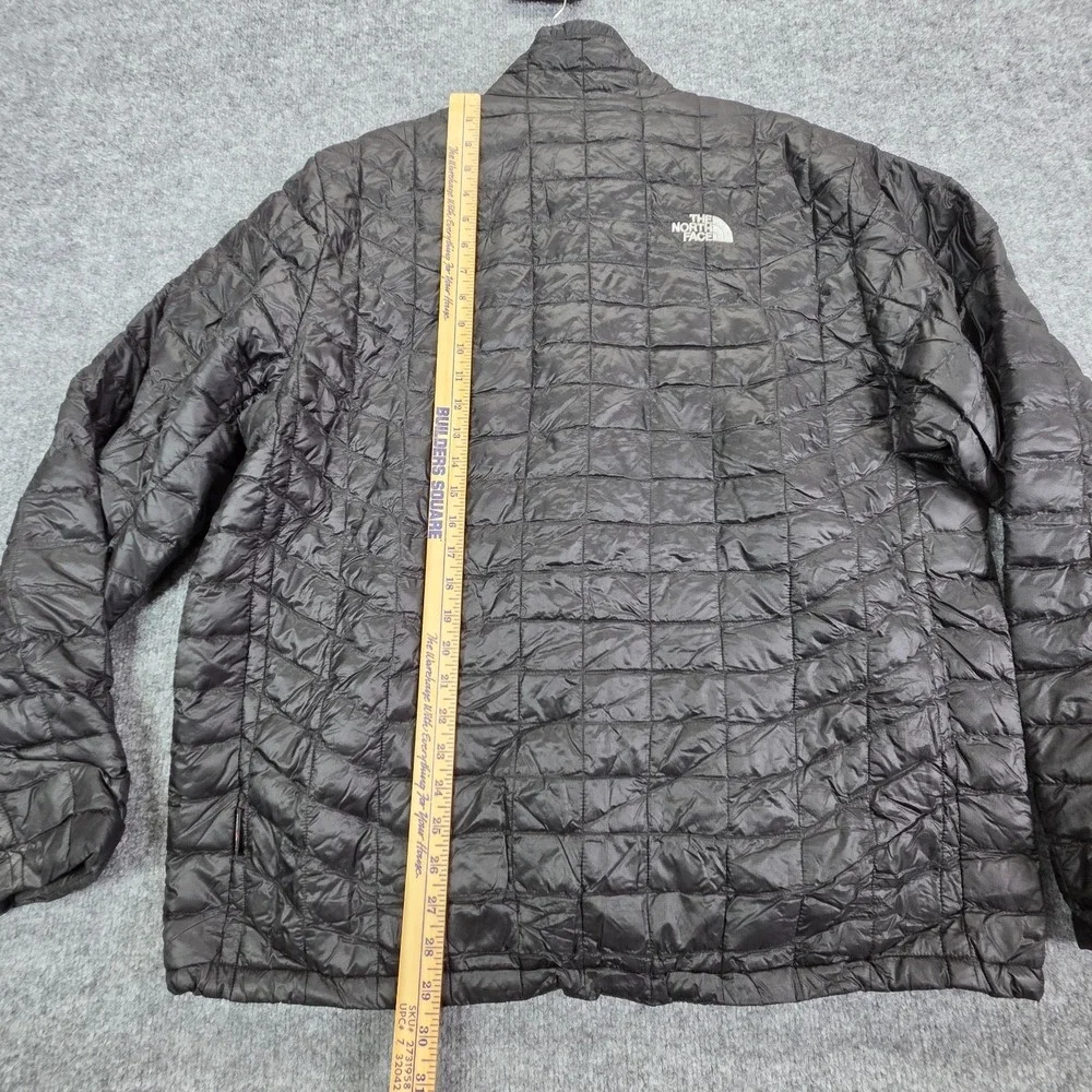 North Face Jacket Mens Sz XL Black Thermoball Eco Quilted Puffer Full Zip Winter